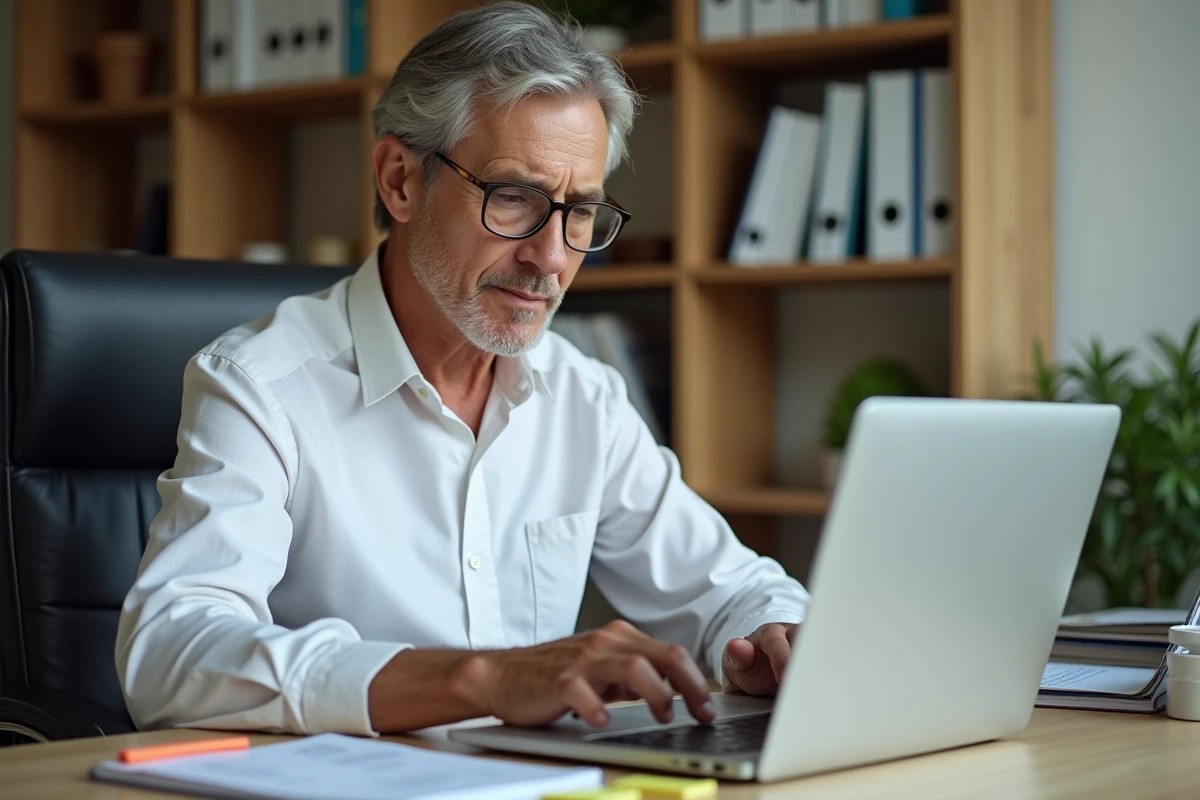 Personne remplissant un formulaire en ligne pour éviter les erreurs lors de la demande d'ASP